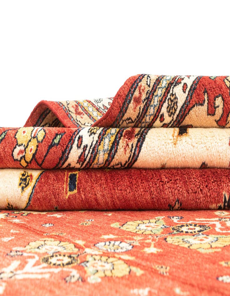Detail image of 8' 1 x 11' 7 Hand Knotted Luribaft Rug