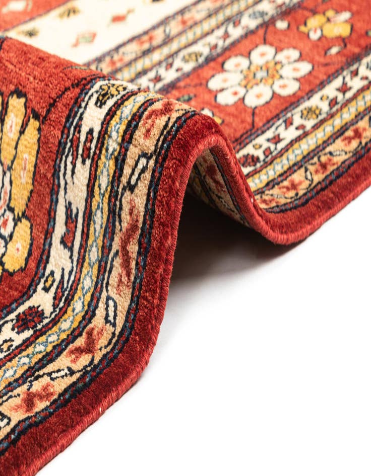 Detail image of 8' 1 x 11' 7 Hand Knotted Luribaft Rug