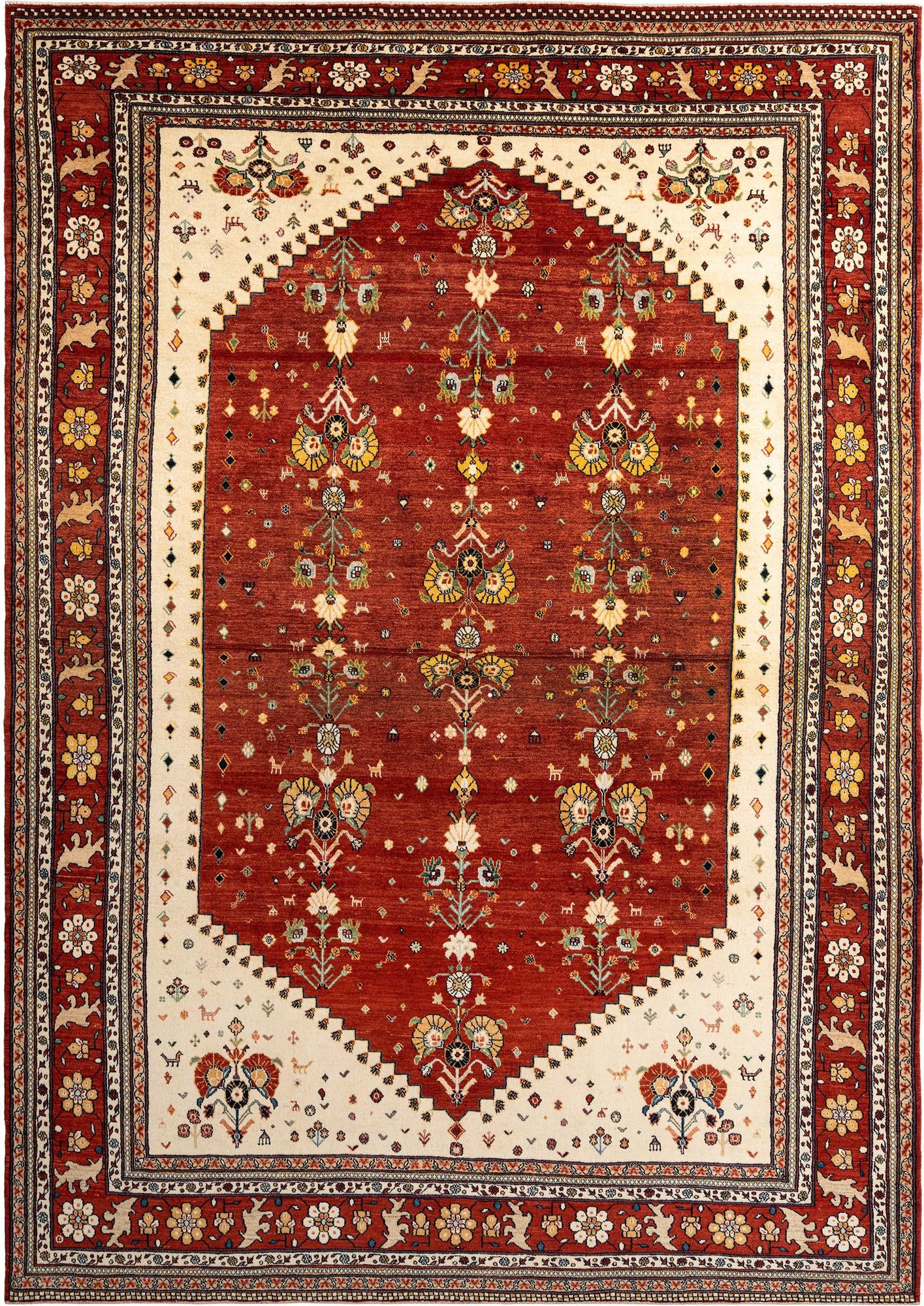 8' 1 x 11' 7 Hand Knotted Luribaft Rug