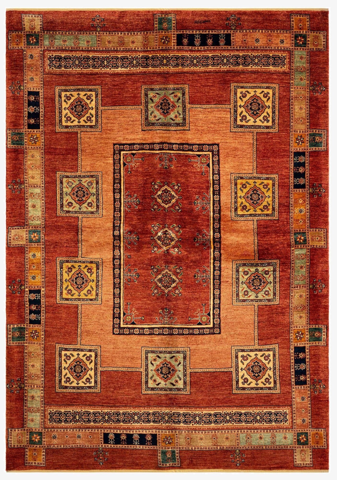 5' 9 x 8' Luribaft Wool Rug
