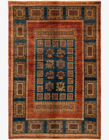 4' 11 x 7' 5 Luribaft Wool Rug