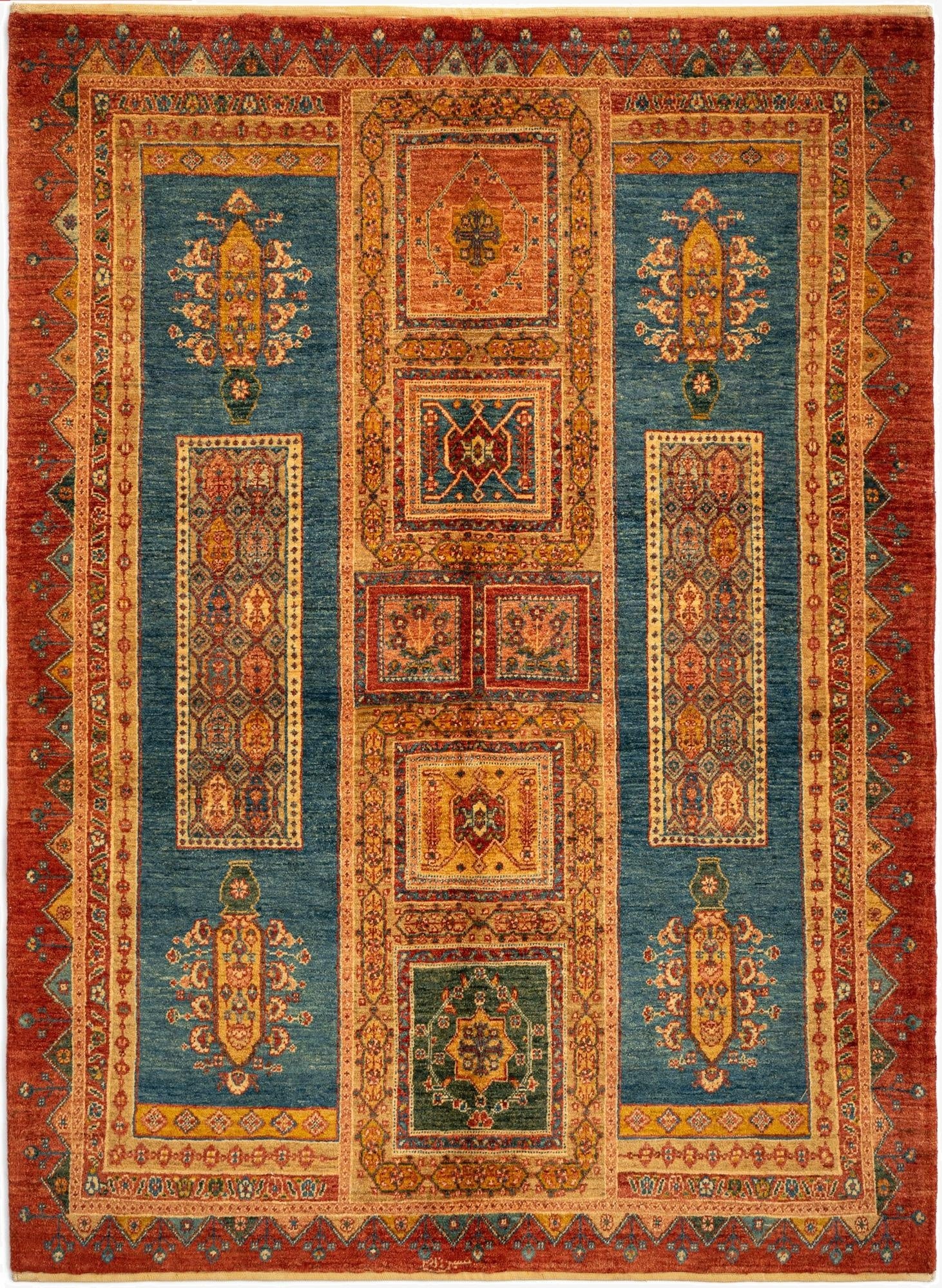 4' 11 x 6' 9 Luribaft Wool Rug
