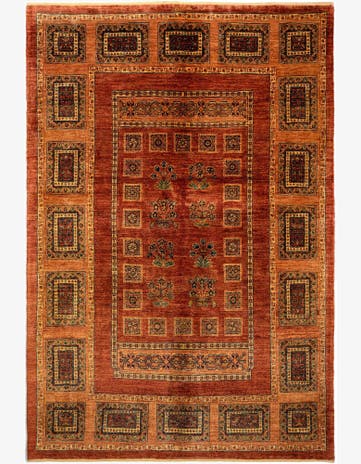 4' 9 x 7' 1 Luribaft Wool Rug