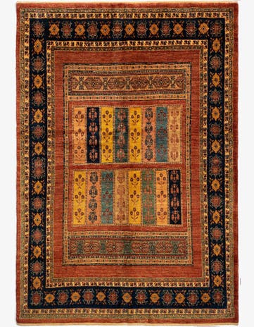 4' 9 x 6' 11 Luribaft Wool Rug