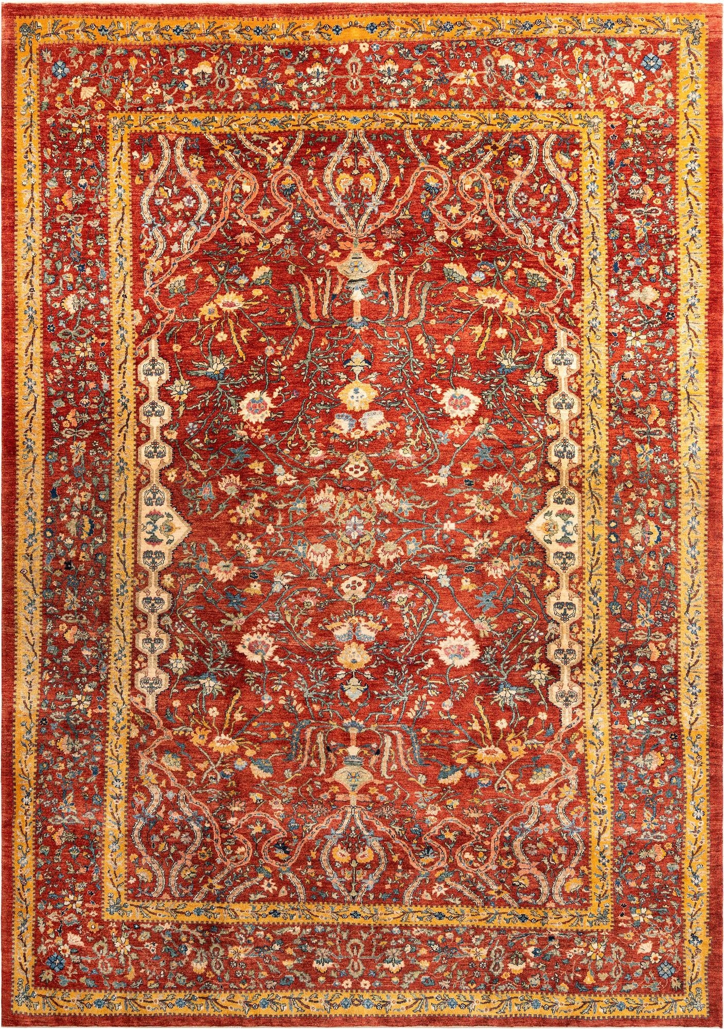 8' 2 x 11' 6  Hand Knotted Luribaft Rug