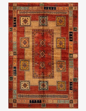 5' 7 x 8' 3 Luribaft Wool Rug