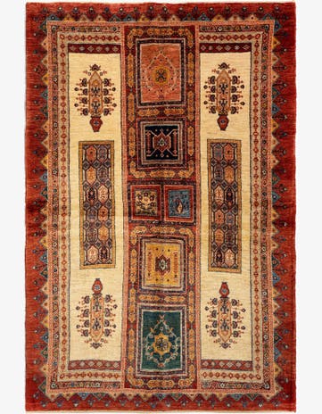 4' 10 x 7' 3 Luribaft Wool Rug