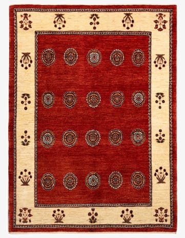 5' 3 x 7' 1 Luribaft Wool Rug