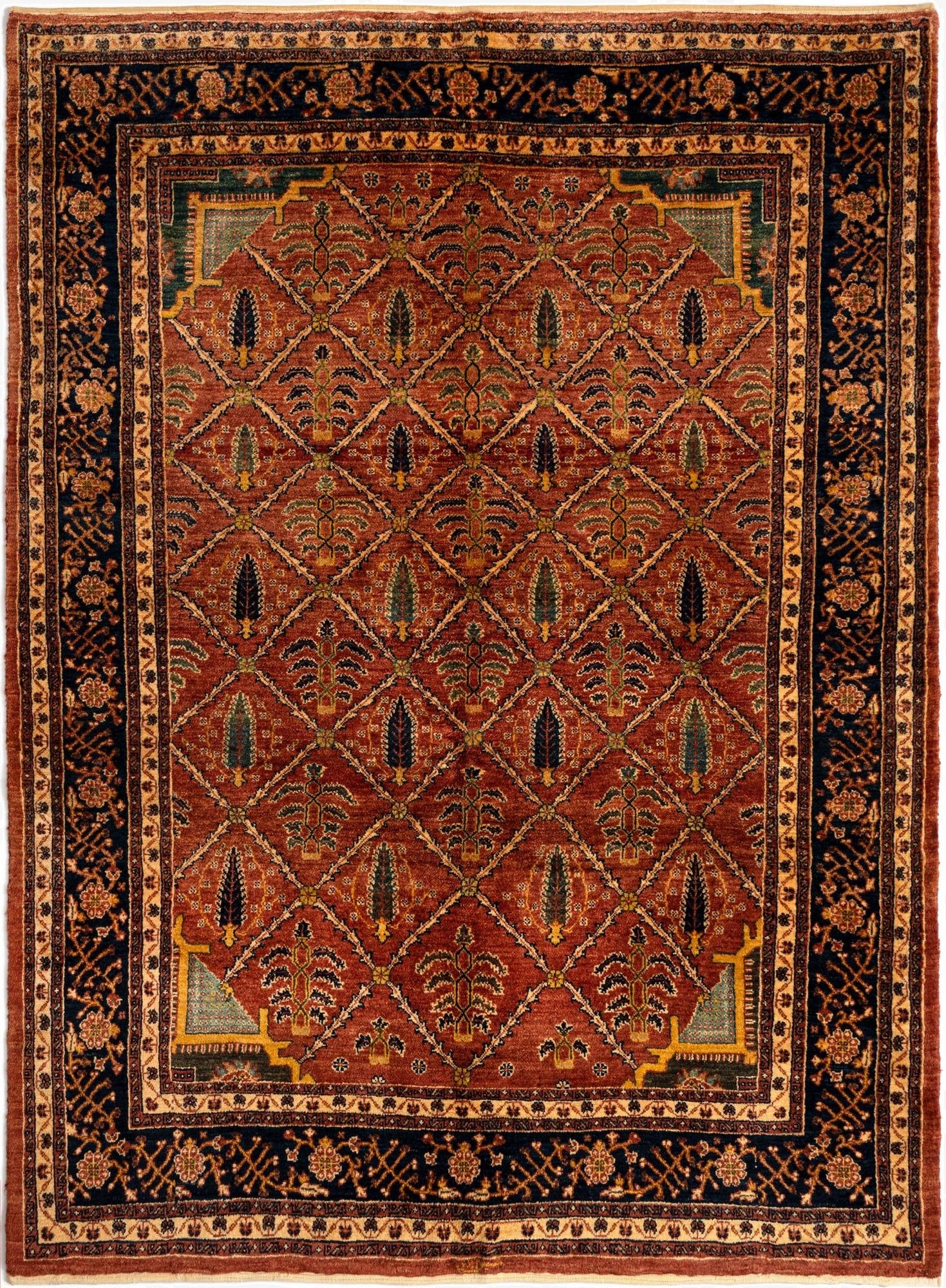 5' 2 x 6' 11 Luribaft Wool Rug