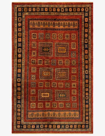 4' 9 x 7' 5 Luribaft Wool Rug