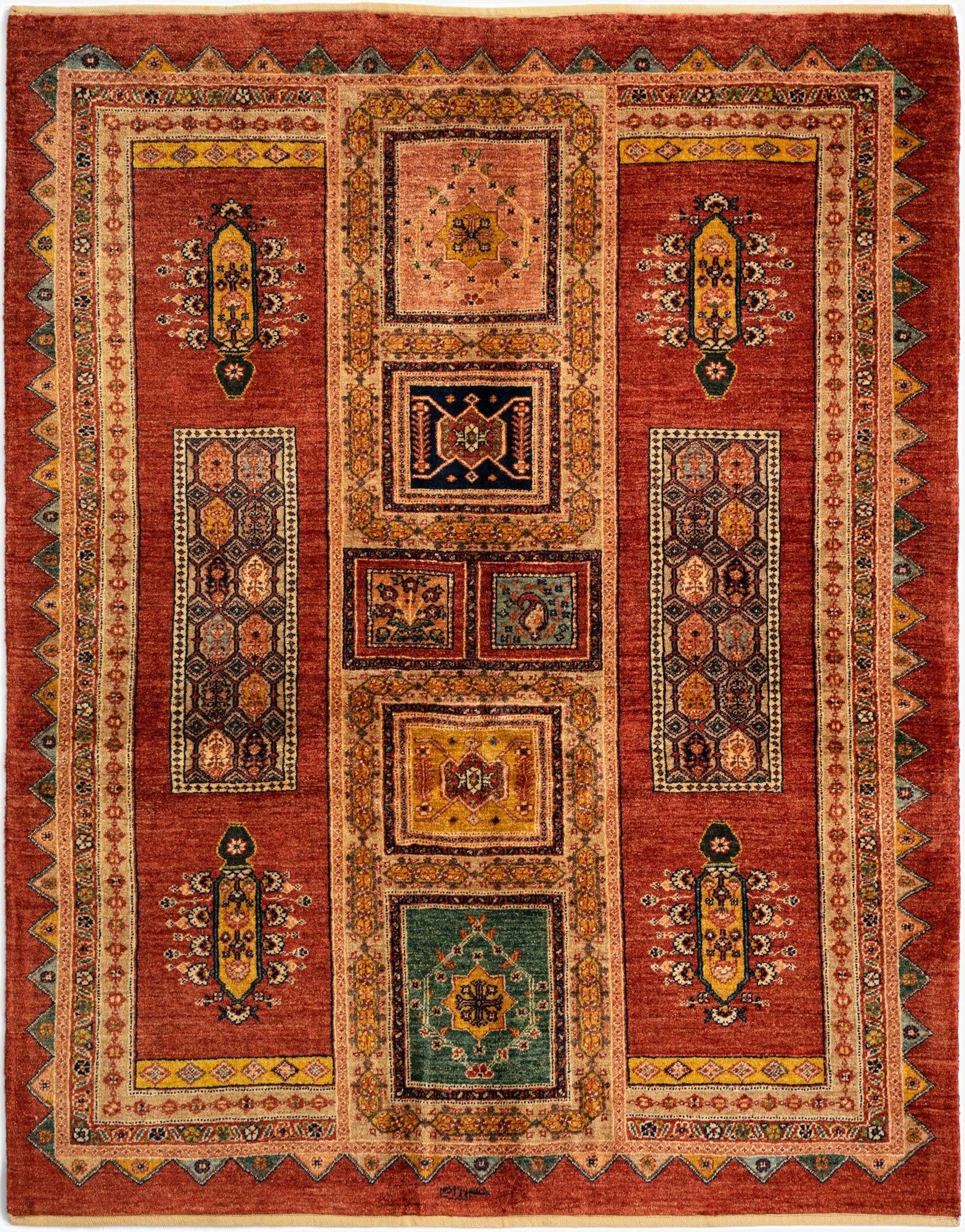 4' 11 x 6' 3 Luribaft Wool Rug