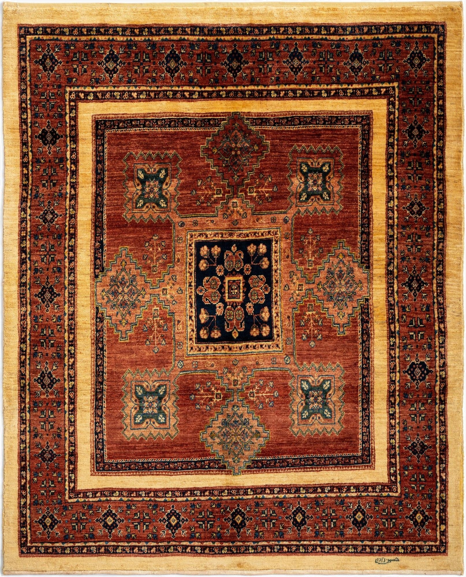 4' 10 x 5' 11 Luribaft Wool Rug