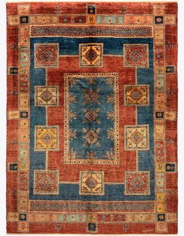 4' 11 x 6' 8 Luribaft Wool Rug