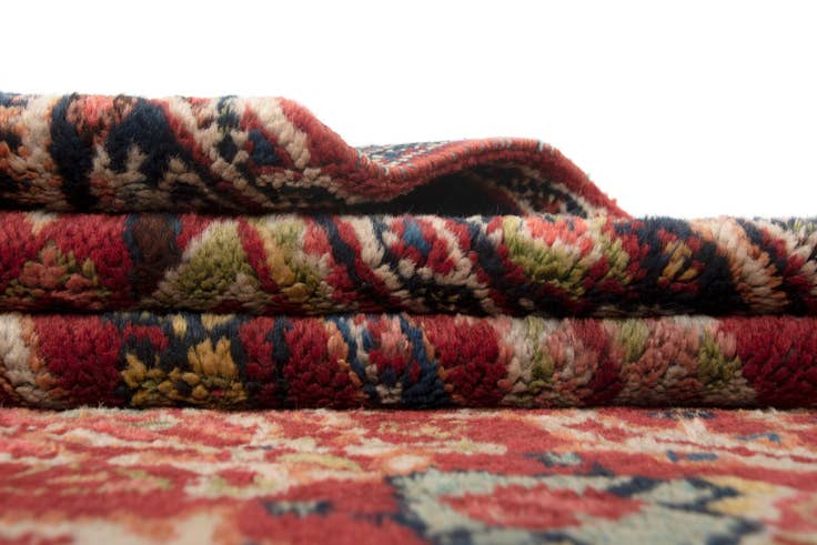 Detailansicht von 135cm x 205cm Handgeknüpft Mahal Persisch Wolle Teppich