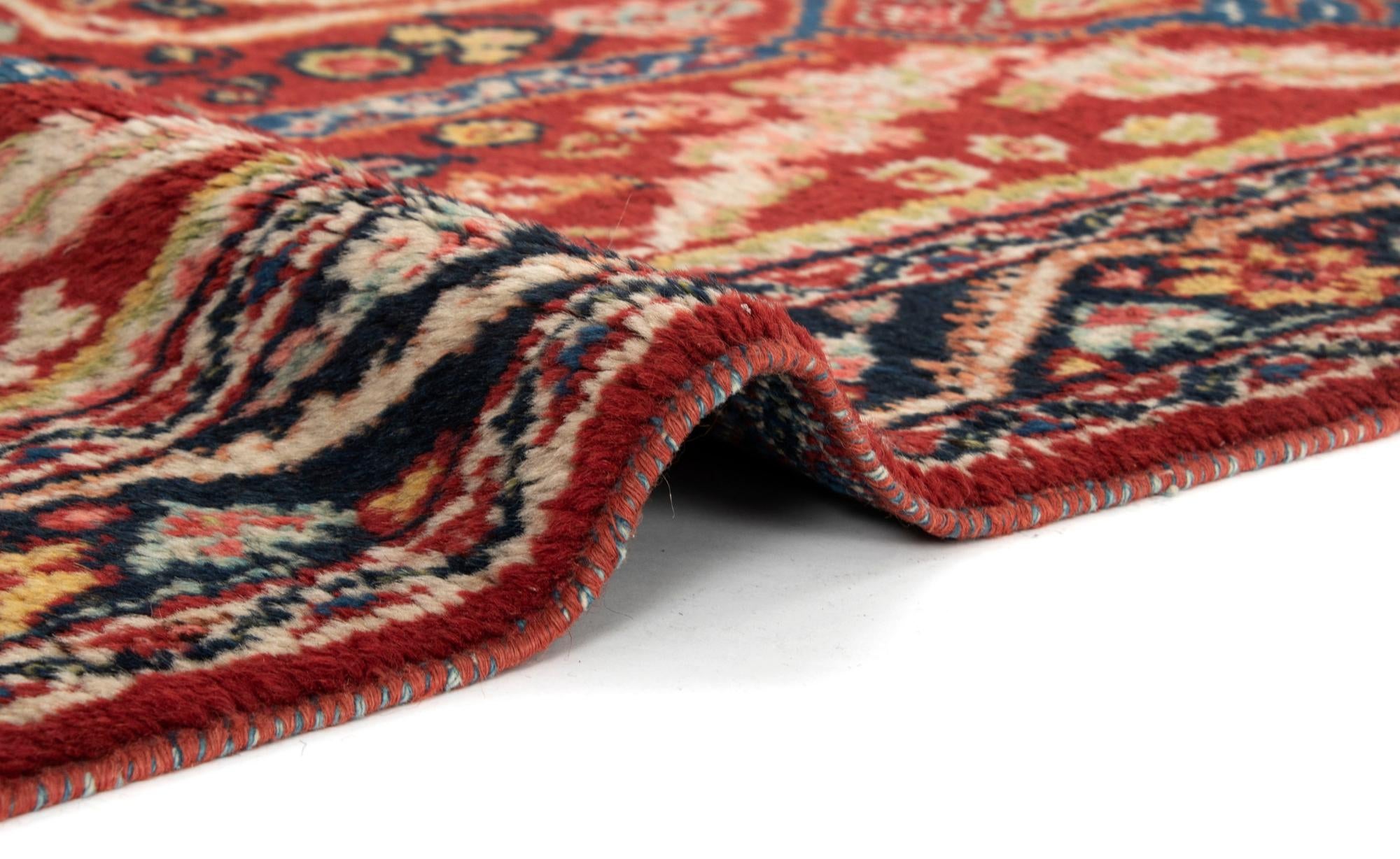 4' 5 x 6' 9 Hand Knotted Mahal Persian Wool Rug