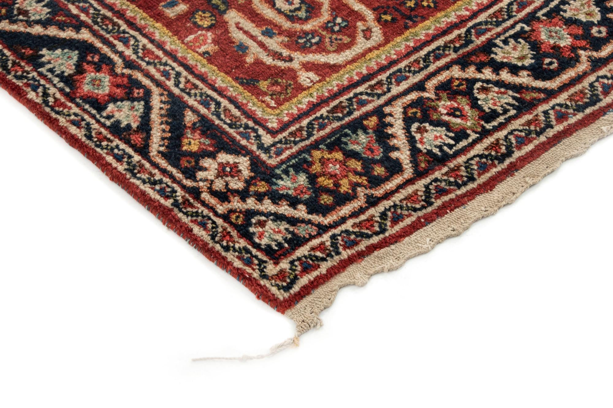 4' 5 x 6' 9 Hand Knotted Mahal Persian Wool Rug