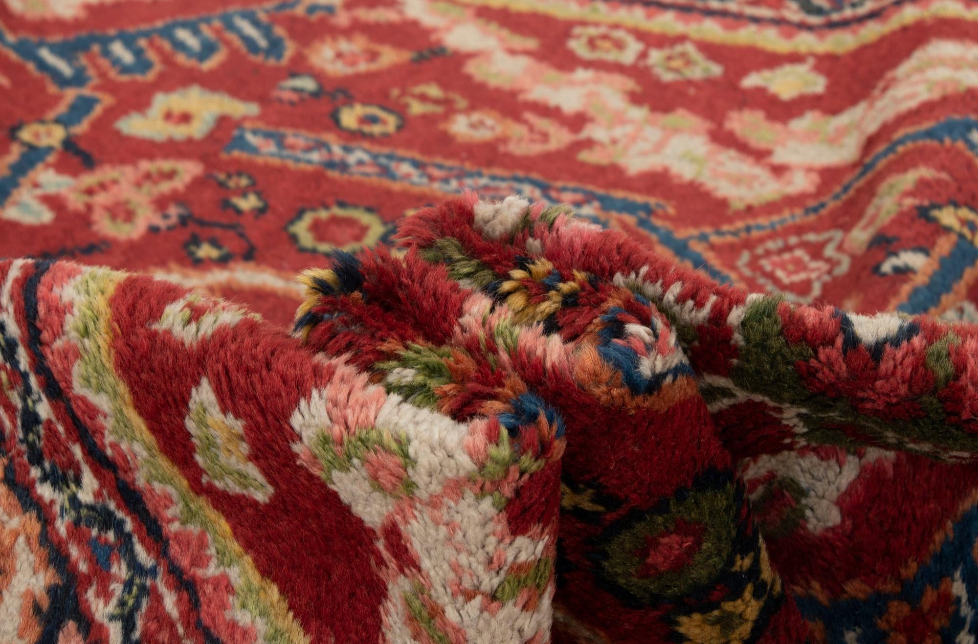 4' 5 x 6' 9 Hand Knotted Mahal Persian Wool Rug