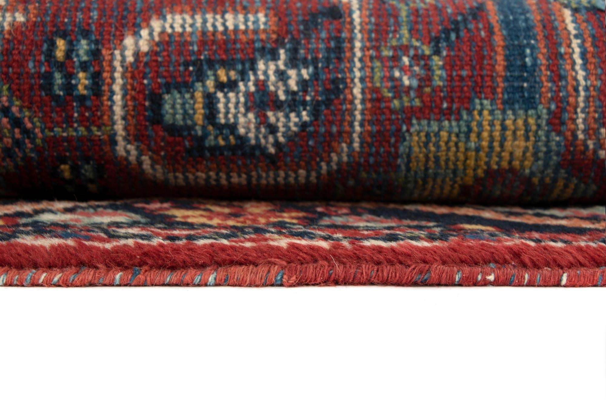 4' 5 x 6' 9 Hand Knotted Mahal Persian Wool Rug