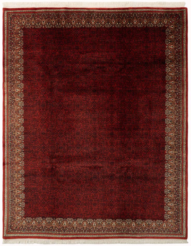 Detail image of 6' 8 x 9' 7 Hand Knotted Mahal Wool Rug