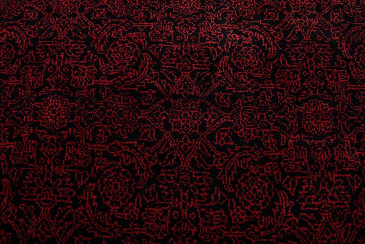 Detail image of 6' 8 x 9' 7 Hand Knotted Mahal Oriental Wool Rug