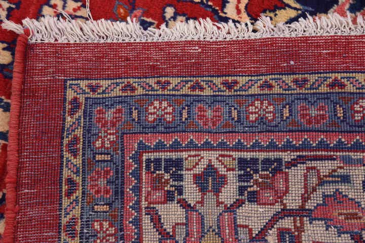 10' x 13' 4 Hand Knotted Mahal Persian Wool Rug