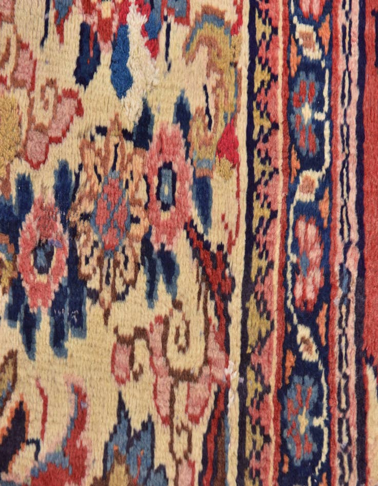 Detail image of 10' x 13' 7 Hand Knotted Mahal Persian Wool Rug