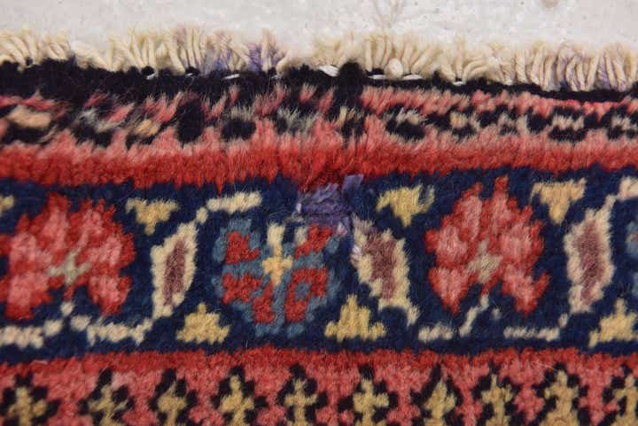 10' x 13' 7 Hand Knotted Mahal Persian Wool Rug