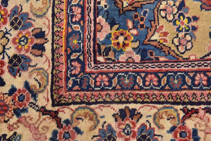 10' x 13' 7 Hand Knotted Mahal Persian Wool Rug