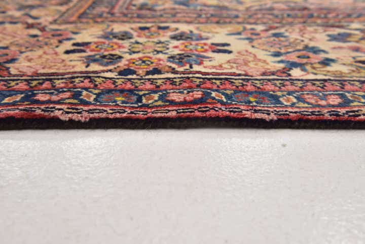 10' x 13' 7 Hand Knotted Mahal Persian Wool Rug