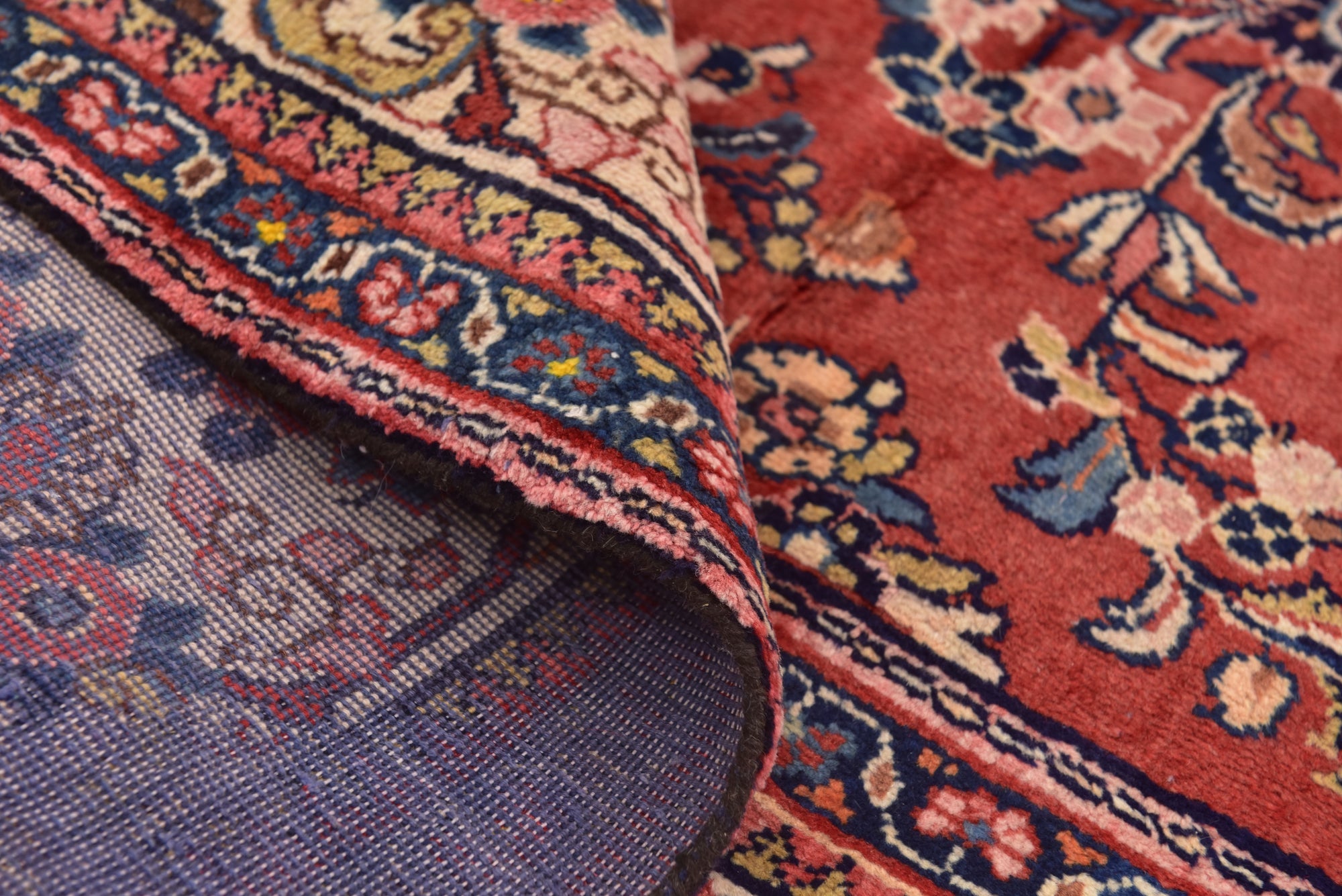 10' x 13' 7 Hand Knotted Mahal Persian Wool Rug