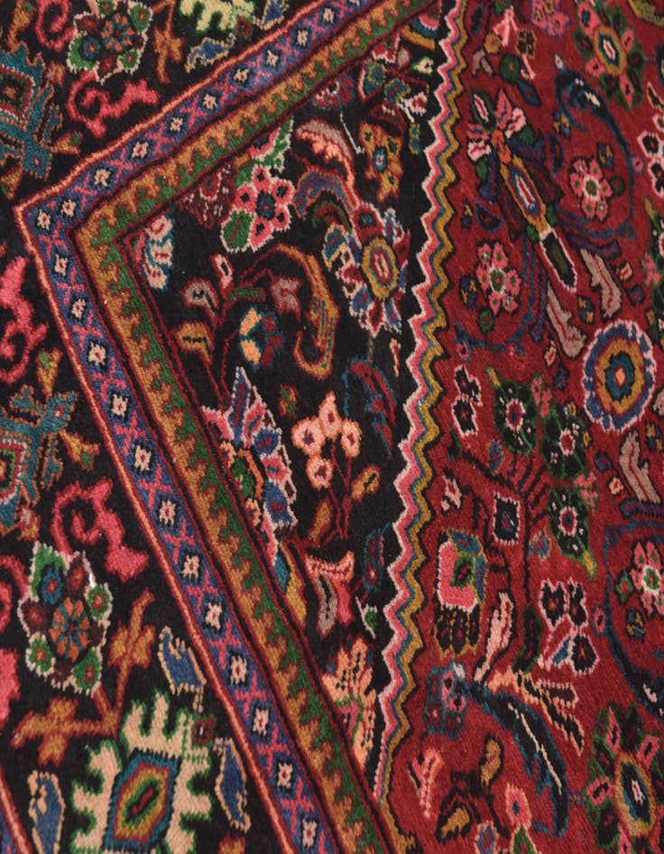 Detail image of 8' 10 x 12' Hand Knotted Mahal Persian Wool Rug