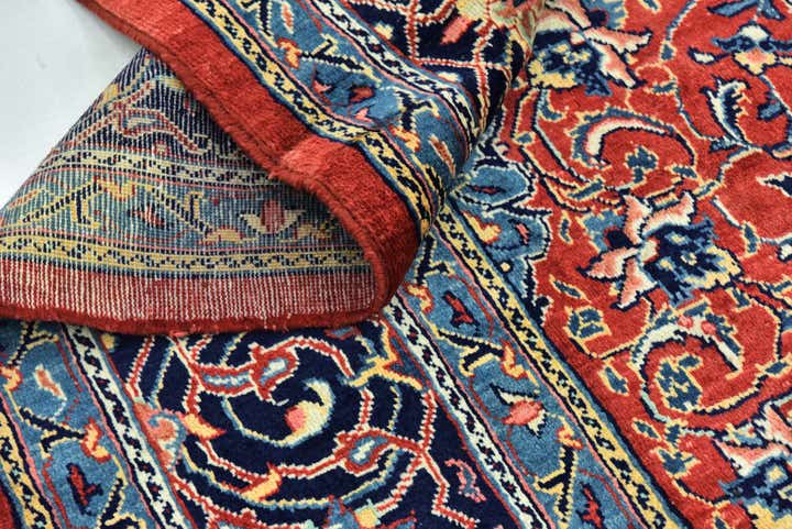 10' x 13' 5 Hand Knotted Mahal Persian Wool Rug