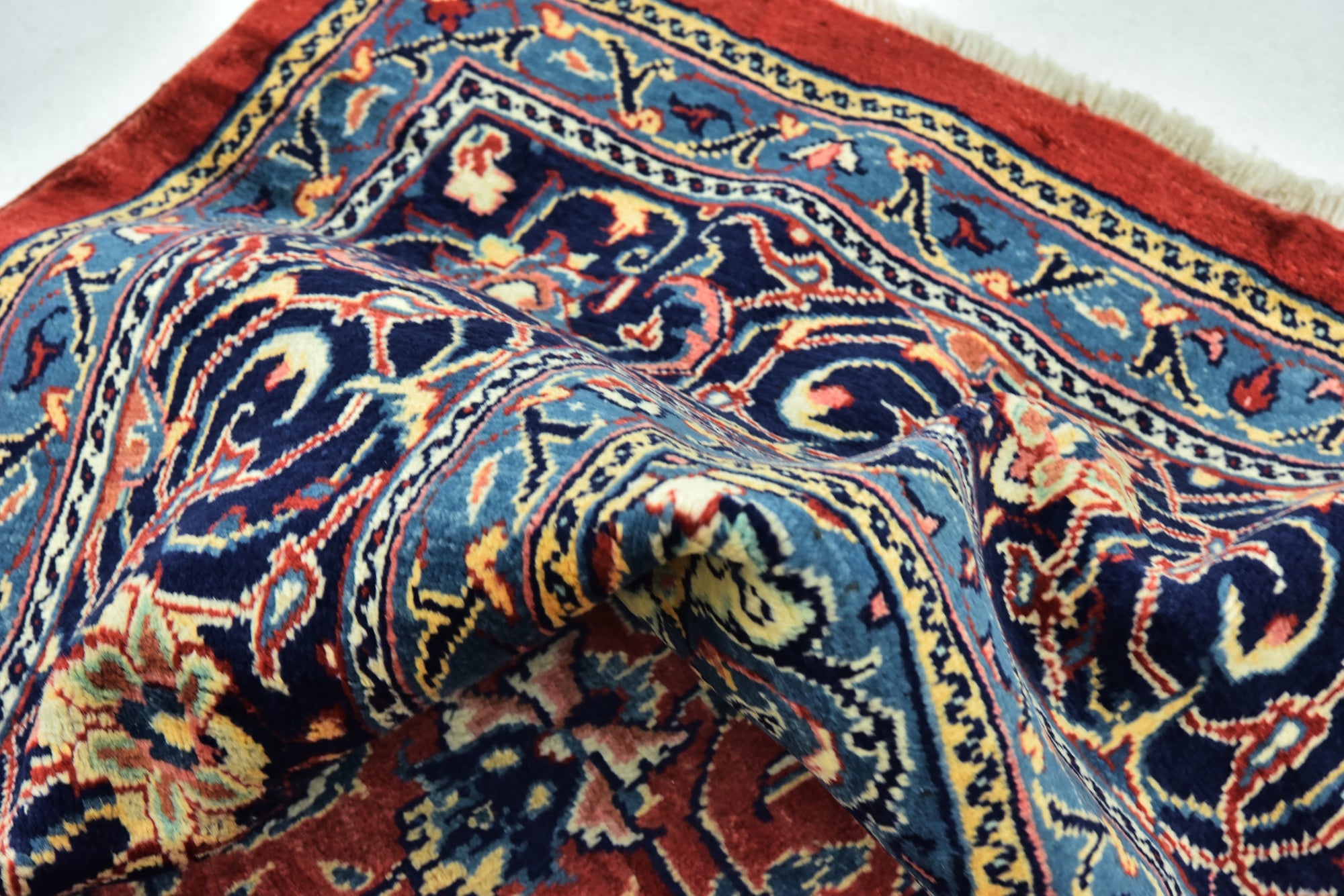 10' x 13' 5 Hand Knotted Mahal Persian Wool Rug