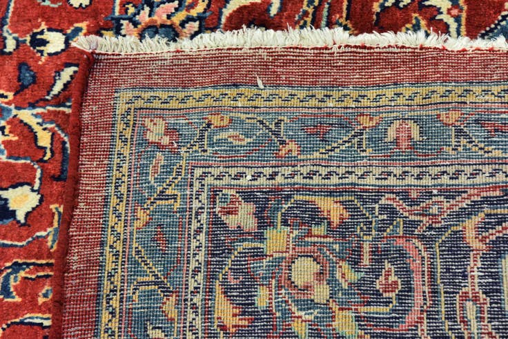 Detail image of 10' x 13' 5 Hand Knotted Mahal Persian Wool Rug
