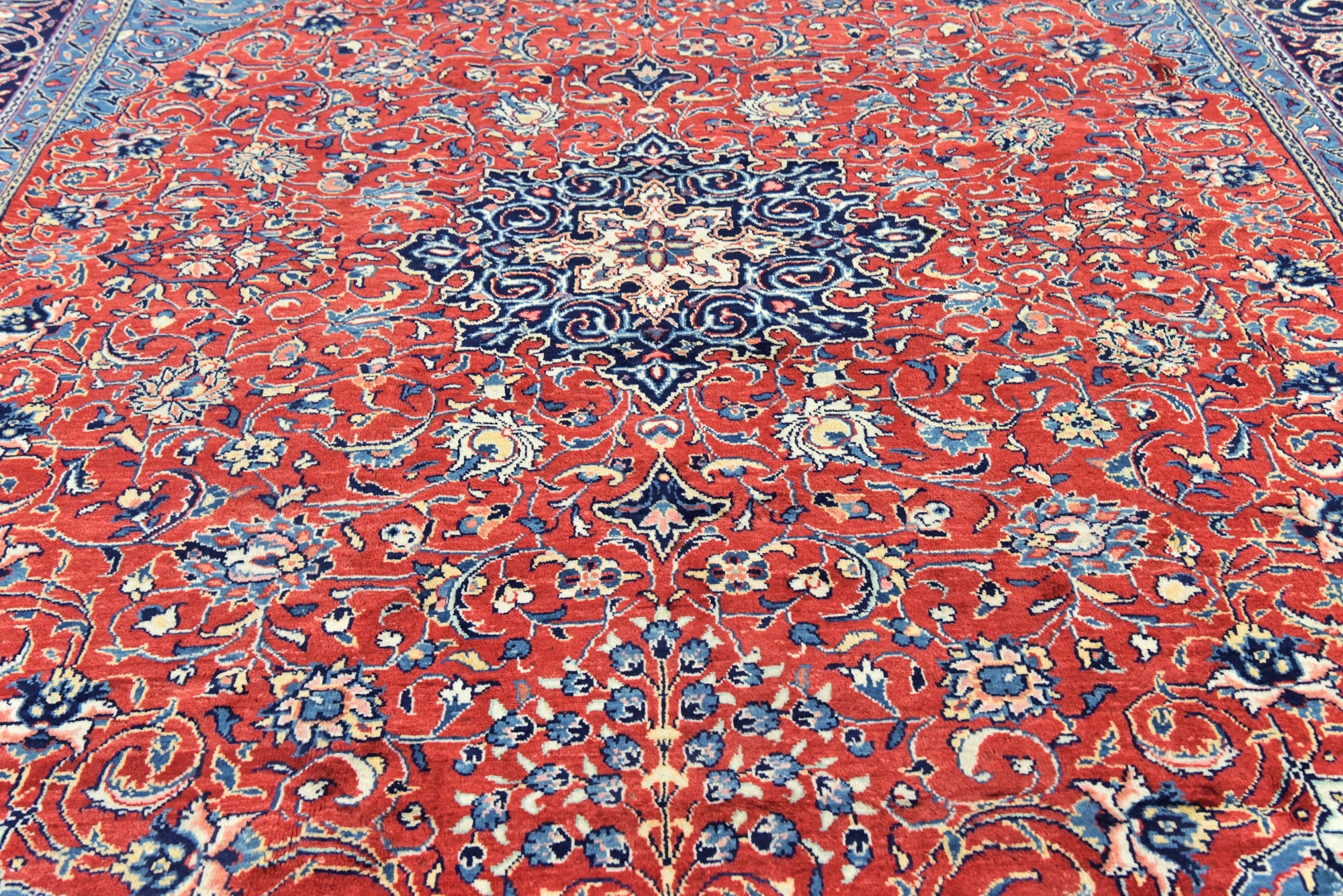 10' x 13' 5 Hand Knotted Mahal Persian Wool Rug