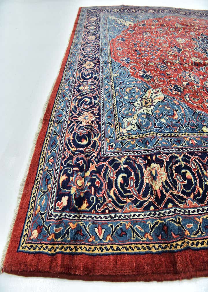 10' x 13' 5 Hand Knotted Mahal Persian Wool Rug