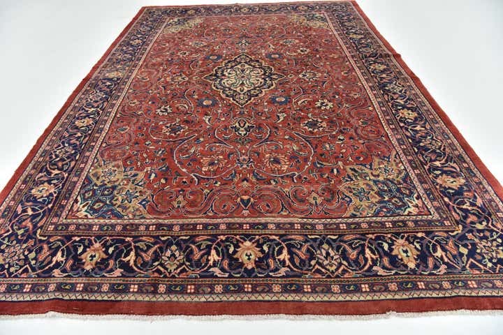 8' 10 x 13' Hand Knotted Mahal Persian Wool Rug