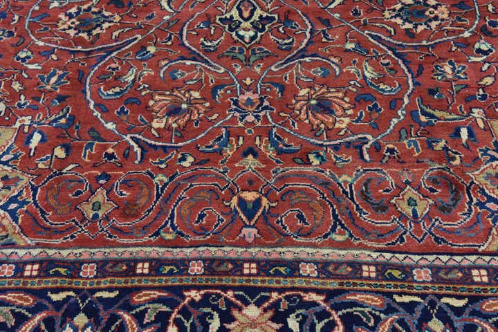 8' 10 x 13' Hand Knotted Mahal Persian Wool Rug