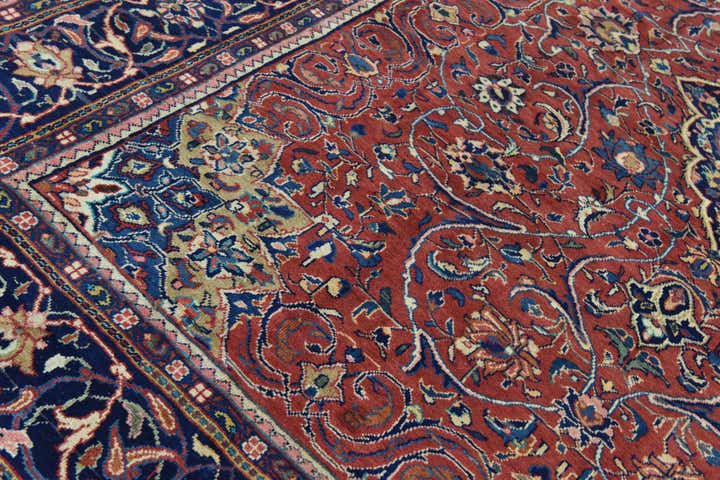 8' 10 x 13' Hand Knotted Mahal Persian Wool Rug