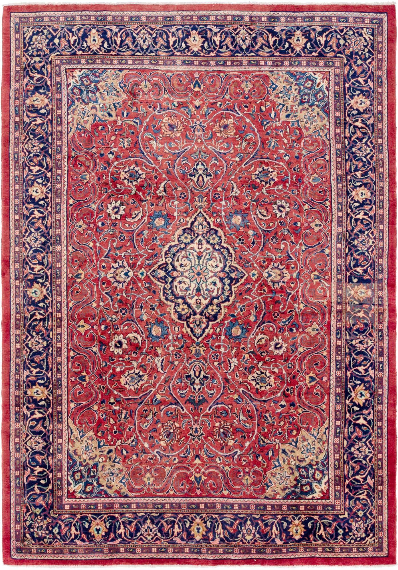 8' 10 x 13' Hand Knotted Mahal Persian Wool Rug