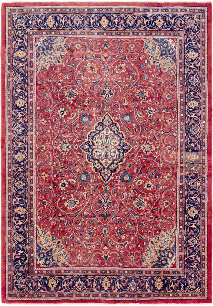 8' 10 x 13' Hand Knotted Mahal Persian Wool Rug