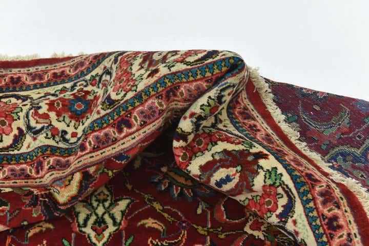 9' 8 x 13' 3 Hand Knotted Mahal Persian Wool Rug