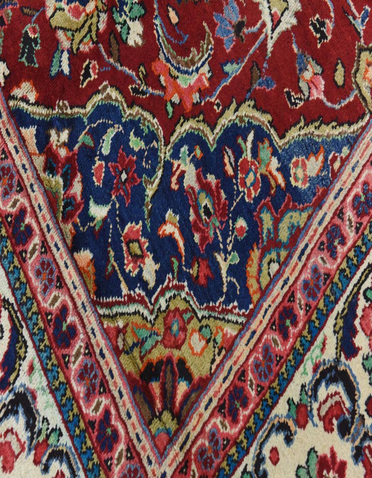 Detail image of 9' 8 x 13' 3 Hand Knotted Mahal Persian Wool Rug