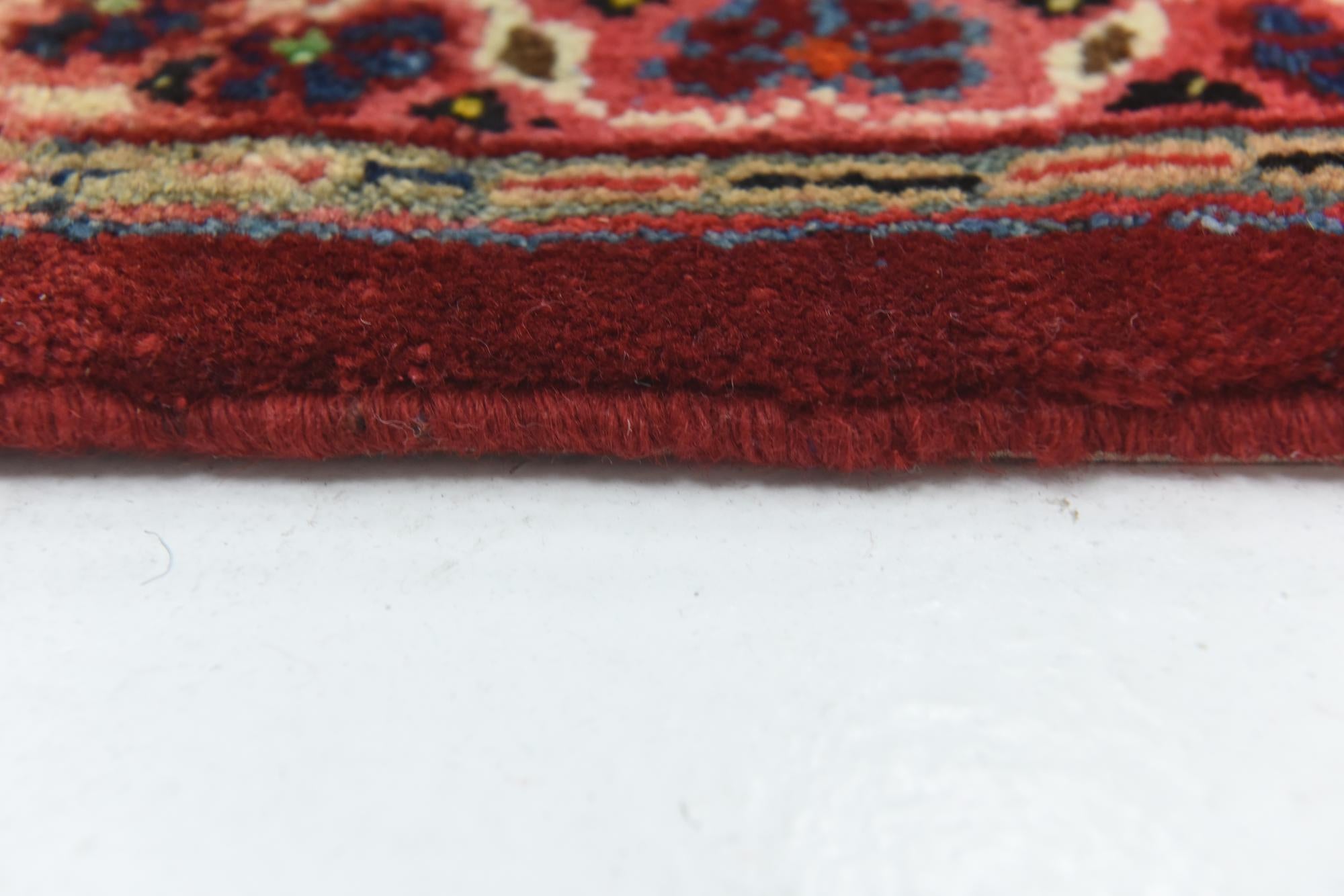 9' 8 x 13' 3 Hand Knotted Mahal Persian Wool Rug
