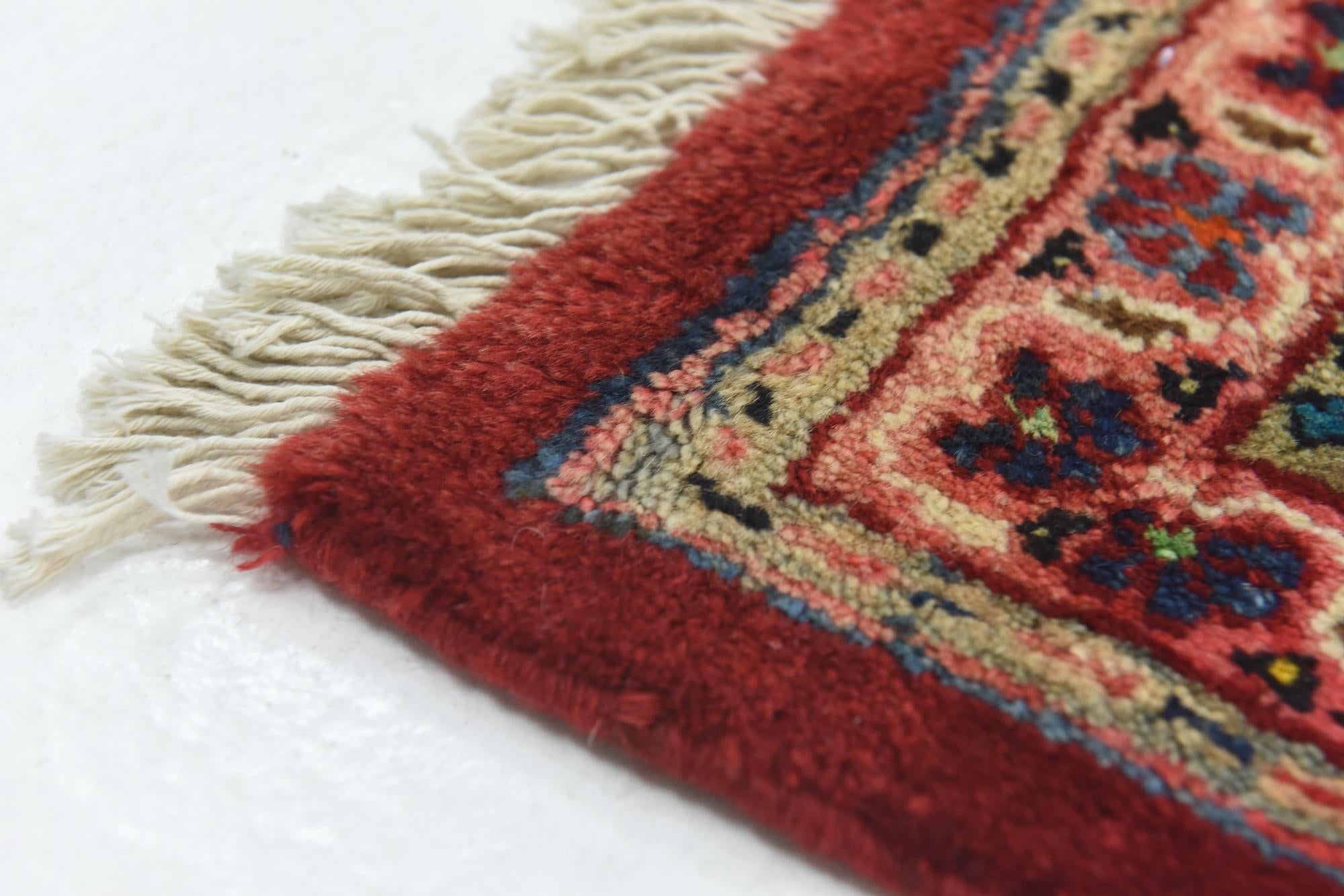 9' 8 x 13' 3 Hand Knotted Mahal Persian Wool Rug