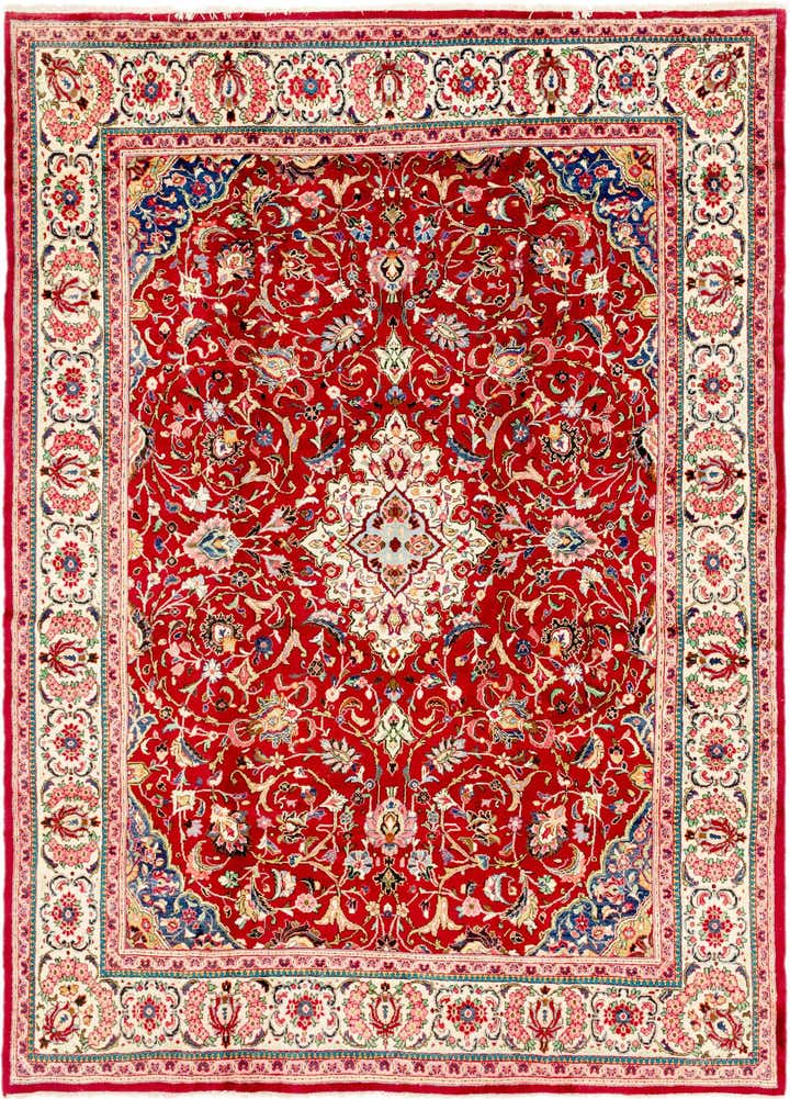 9' 8 x 13' 3 Hand Knotted Mahal Persian Wool Rug