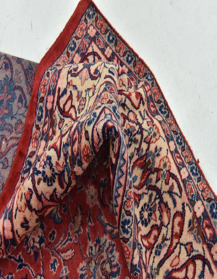 Detail image of 9' 4 x 13'  Hand Knotted Mahal Persian Wool Rug