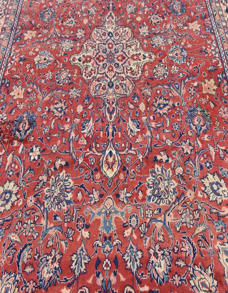 Detail image of 9' 4 x 13'  Hand Knotted Mahal Persian Wool Rug