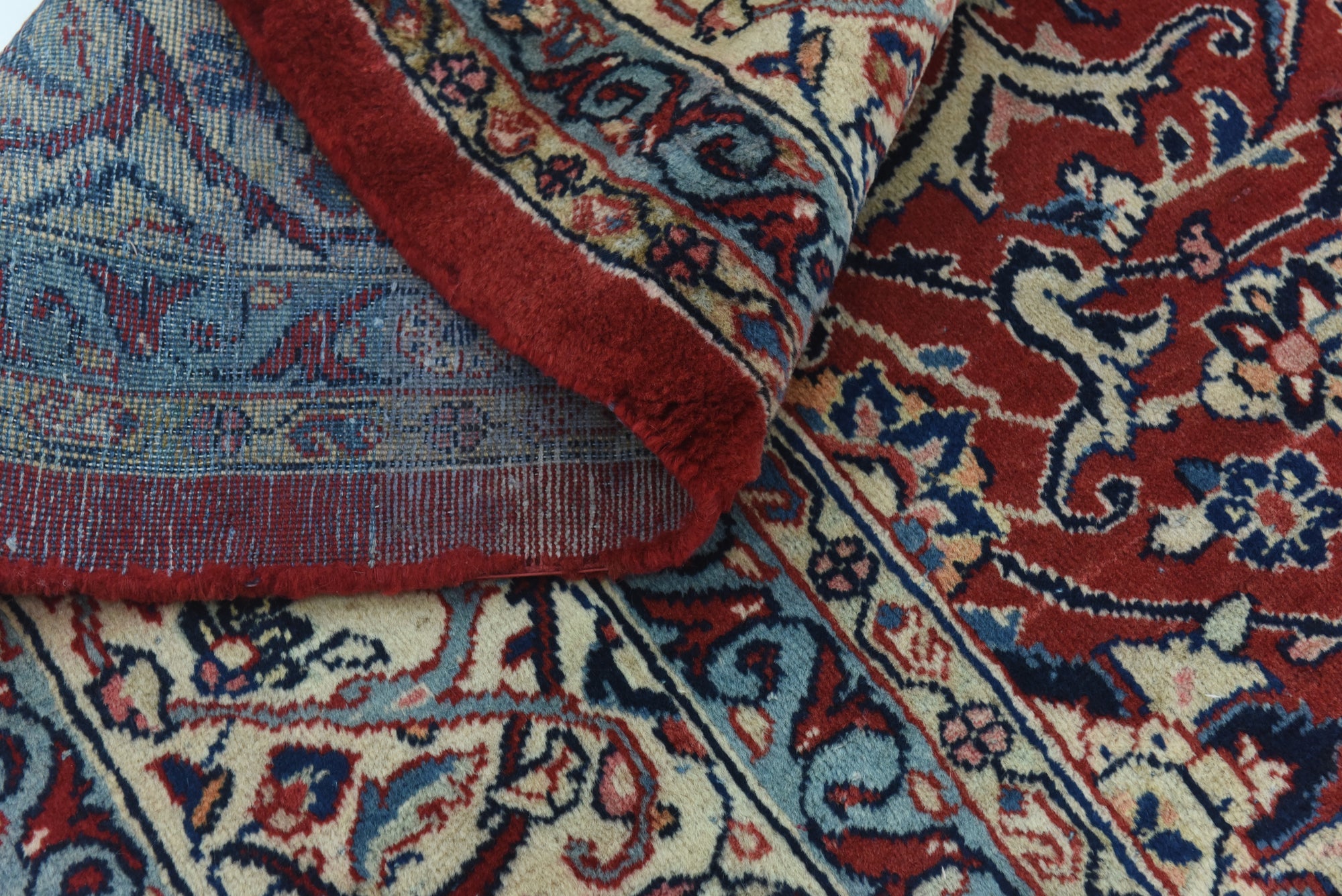 10' 4 x 13' 3 Hand Knotted Mahal Persian Wool Rug