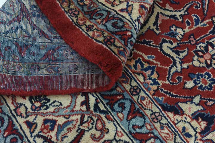 10' 4 x 13' 3 Hand Knotted Mahal Persian Wool Rug